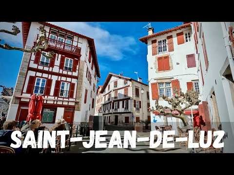 Charming Basque Coast | Walking Tour 🇫🇷 Saint-Jean-de-Luz, France | No Talking | 4K