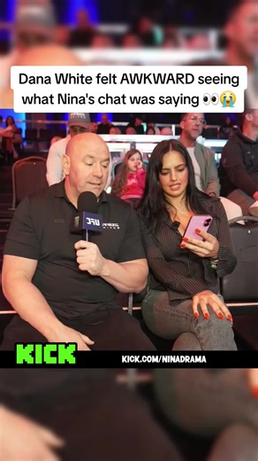 Dana White's Awkward Moment with Nina's Chat