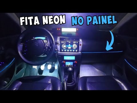 INSTALAÇÃO FITA NEON LED NO PAINEL E PORTAS DO C4 PALLAS