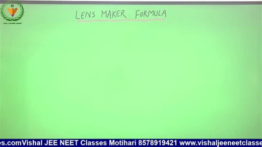 VISHAL SIR on Instagram: "Lens Maker’s Formula ❌ Confusion Lens Maker’s Formula ✅ Clear Concept 🔥 Class 12th Physics | Ray Optics Step-by-step solution explained by Vishal Sir 💯 👉 Watch till end & save for exam revision 📘✨ #Class12Physics #BoardExam2026 #PhysicsShorts #ConceptClarity Exam ready #vishalsir VishalJeeNeetClasses MotihariStudents"