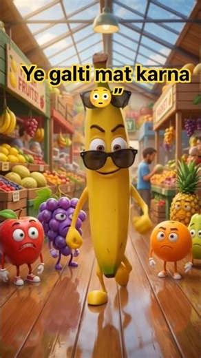 Fruits Ki Duniya Ka Sabse Funny Scene 😂🍇🍌 #shorts #funny #youtubeshorts #aishorts #ai #cartoon