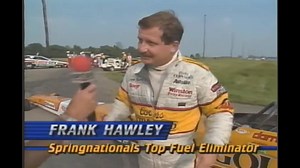 Going back to the 1990 Springnationals at National Trail: Frank Hawley stepped in for the injured Darrell Gwynn in Top Fuel, and in doing do got his first Top Fuel win. | Drag Racing Media Of The Past