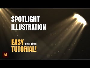 Adobe Illustrator: How to Create a Realistic Spotlight Effect in Minutes.