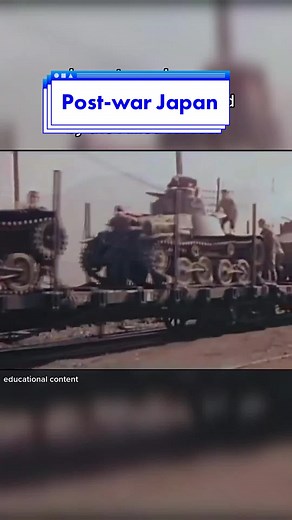 Post-War Japan Disarmament and Tank Dismantling