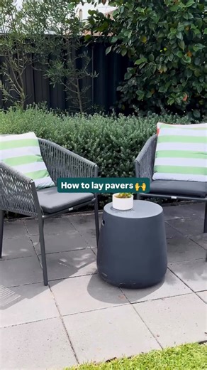 Bunnings Warehouse on Instagram: "This is your sign to lay pavers at home 😍 The result? An area that’s easy to maintain and great for entertaining. A total win-win! 🔥✅ For more details, check out our article via the link in bio ⬆️ #Pavers #HowTo #Patio"
