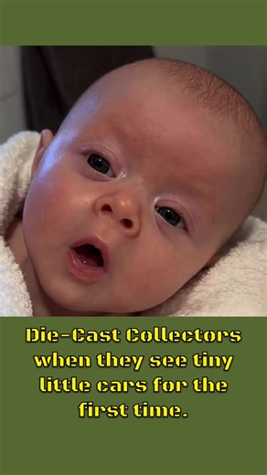 Proof that true die cast collectors are born, not made. Next thing you know, he will be asking where's the chase... #DCHQ #diecast #comedy #hotwheels #humor