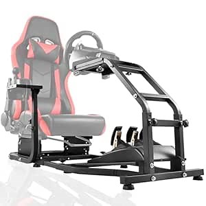 Dardoo Racing Simulator Cockpit Gaming Frame Fits for Logitech/Thrustmaster/Fanatec G27 G29 G920 G923 T300,Adjustable Driving Steering Wheel Stand,Not Included Wheel, Pedal and Seat