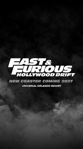 Get ready for high-speed, high-octane thrills on the new Fast & Furious: Hollywood Drift coaster, coming 2027 to Universal Orlando Resort. #UniversalOrlandoResort #UniversalStudios