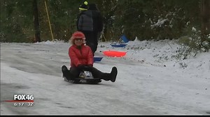 SLEDDING PARADISE: A quarter mile stretch of road remains untouched in Lincolnton North Carolina. Why? Because to many in the area it's a landmark! ❄️☃️❄️☃️ (turn up the volume!) STORY: http://bit.ly/2icl3zQ | Queen City News