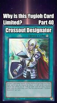 Why is Crossout Designator Limited? In 1 Minute! #yugiohmasterduel #yugiohtcg #yugiohcommunity