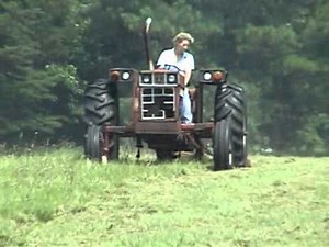 Bushhogging with International Harvester 584