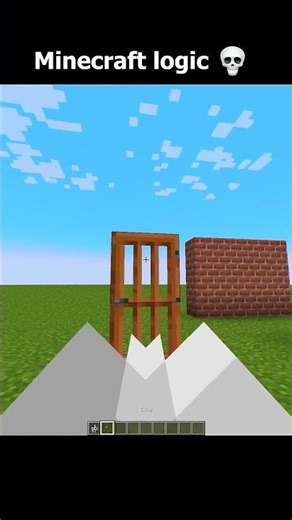 Minecraft LOGIC 🤔 #minecraft #shorts