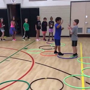 Youth Ministry Ideas on Instagram: "Hoop Hop Showdown is an awesome game that combines hopscotch, Rock Paper Scissors, and a hula hoop gauntlet! Students must hop down the line of hula hoops until they meet the other team in the middle. They then do a round of Rock Paper Scissors and the winner keeps going down the line! First team to have someone make it to the other side gets a point! Idea and video by @ericbranch13"