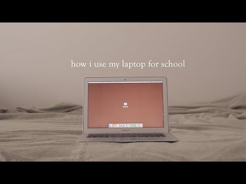 how i use my laptop for school! (macbook)