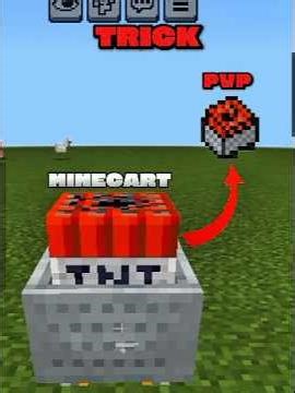 Minecraft PvP Secret TNT Minecart Trick (Insane Damage!)#minecraft #shorts #trending #gaming