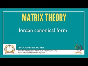 Jordan canonical form