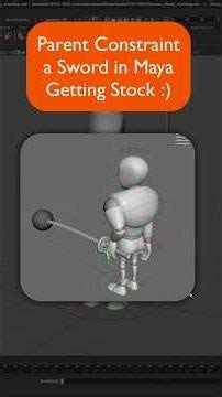 Learn how to create a parent constraint in Maya ￼