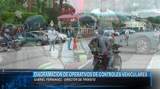 Operativos de control de transito en la ciudad. | Canal 6 Libertador