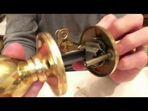 KWIKSET DOOR KNOB & LATCH REPLACEMENT - HALL/CLOSET