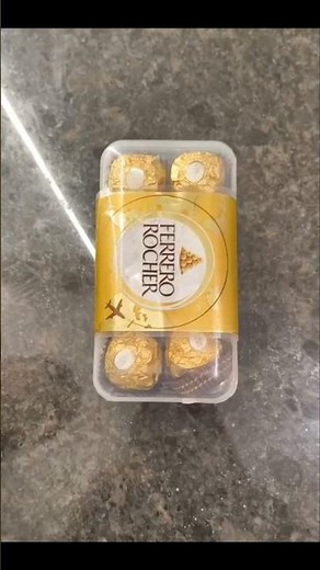 Ferrero Rocher 🍫 World’s Most Loved Chocolate! #chocolate #ferrerorocher #shorts #unboxing