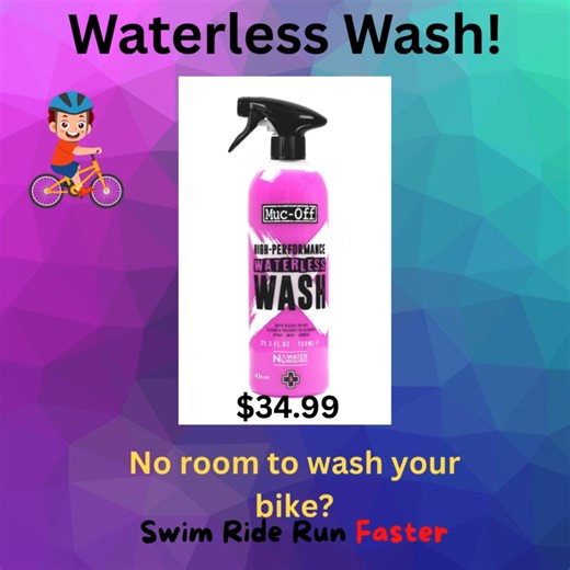 Muc-Off Waterless Wash is a highly advanced, easy to use spray which cleans and polishes in seconds without the need for water. It details your whole bike, motorcycle or car in seconds leaving behind a streak free shine. Its innovative formula is designed to encapsulate any surface dirt to prevent scratching. @mucoff #bike #bikes #brisbane #bicycle #lifestyle #localbusiness #ironman #scottbikes #cycle #bikeshop #tri #swimriderunfaster #ride #bike #onlineshopping #shoplocal #bikelife #triathlon #