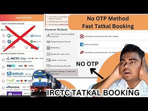 Best payment method for tatkal ticket - How to book tatkal ticket fast | irctc