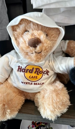 🧸✨ Celebrate National American Teddy Bear Day with us! Grab your favorite bear and share their adventures! 📸🐻 Let's make some unforgettable memories together. Don't miss out on the fun—post your bear-tastic moments and join the teddy bear parade today! 🎉❤️ #TeddyBearDay #BearAdventures | Hard Rock Cafe Myrtle Beach