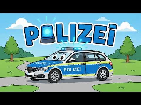 Polizei Kinderlied Tatü Tata 🚓 | Polizei Auto Song für Kinder Deutsch