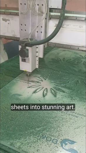 🌿 Flower Pattern Cutting with CNC — Perfect Finishing!
