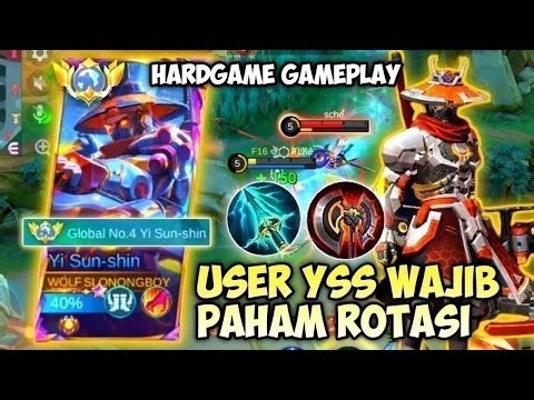 TUTORIAL HARDGAME GAMEPLAY 1 VS 5 YSS!! CARA CEPAT ROTASI YSS VS TANK JUNGLER TOP GLOBAL YSS BUILD