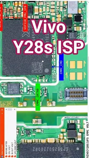 Vivo Y28s ISP Point | Vivo Y28s Dead Boot Repair | Vivo Y28s EMMC ISP Pinout Easy Method