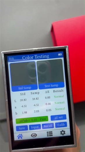 Color Meter Test: Red Gift Box Color Measurement #colorimeter #colors