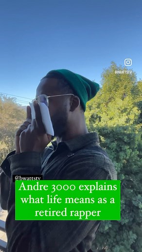 5K views · 109 reactions | Andre 3000 explains life in this new interview! 愈 #fyp #foryourpage #comedy #sketch #impersonation #andre3k #music #flute #instruments #bwattstv | B Watts | Facebook