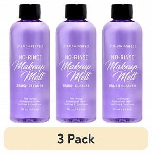 (3 pack) Salon Perfect No Rinse Makeup Brush Cleaner Solution, 6.5 fl oz
