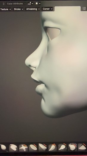 First time sculpting in Blender! Wow, this is hard… 😅 I’ve been at it for a few days now, and with zero sculpting experience, it’s definitely a challenge. I started with a free digital head I found online as a base, and I’ve been experimenting from there. It’s so much fun and really addictive! 😍 I’m now even printing my first sculpt… can’t wait to see how it turns out in real life! 🖤 #bjd #bjdcommunity #bjdartist #3dsculpting #3dmodeling #digitalart #blender3d #blenderartist #3dprinting #3dpr