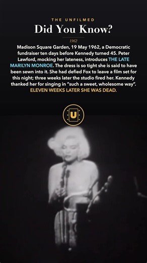 Marilyn Monroe's "Happy Birthday Mr. President" — Real Film, 1962