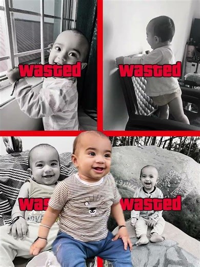 My best baby photo edit Epic baby collage transformation'.