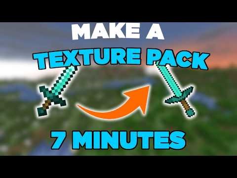 How to make a Minecraft Texture Pack in 7 Minutes! | Java Edition Tutorial