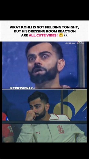 Virat Kohli is not fielding tonight 😄👀