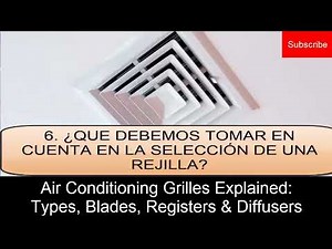 Air Conditioning Grilles Explained: Types, Blades, Registers & Diffusers | HVAC Ducting Guide
