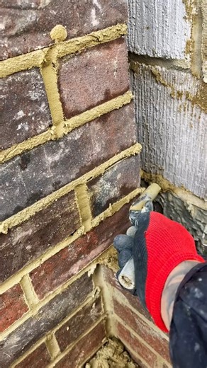 53.How To Lay Bricks tricks For Beginners Using a line 🧱🧱🧱🧱#brickhouse #bricks | Bricklayer