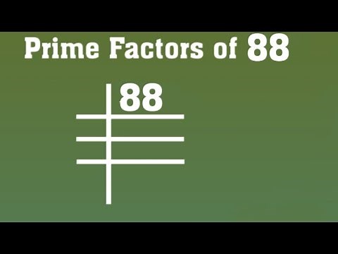 Prime Factors of 88 - prime Factorization