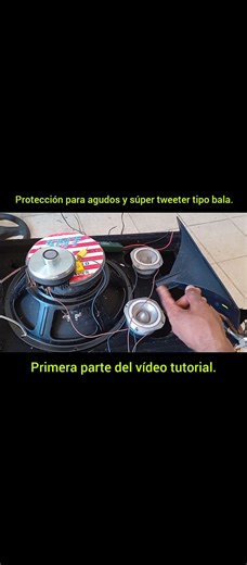 Súper tweeter tipo bala, protección obligatoria para que no se quemen jamás. También es funcional en agudos o drivers. | K-9 Recuperación electrónica