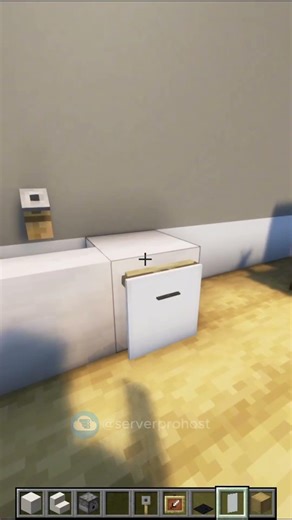 How to make a fancy bathroom sink in Minecraft #short #shorts