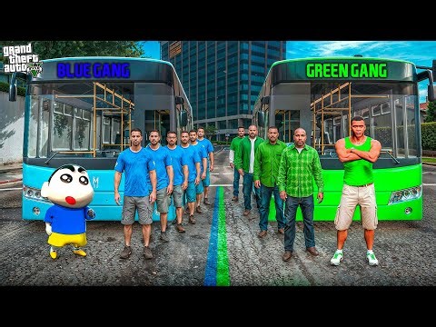 GTA 5: Franklin Blue Gang Shinchan Green Gang Recruiting New Members In Gta 5