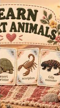 Desert Animals for Toddlers | Learn with Patchwork Rose!