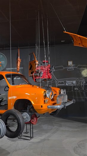 exploded view of a car, Payana Car Museum #car #machinelovers #automotivemasterpieces