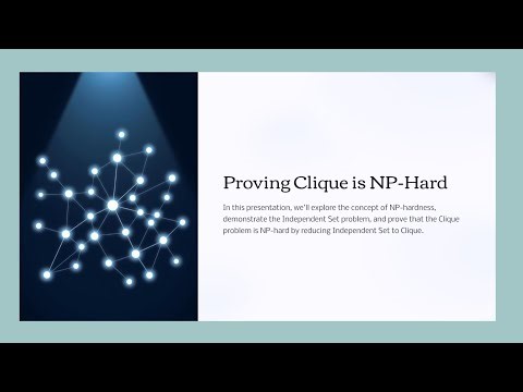 Proving Clique is NP-Hard | Reduction from Independent Set Explained
