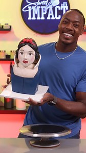 Snow White-ish cake! 😂 Sooooo I messed up the structure of this cake, but this is the most fun I've had making a cake in while. Wanted to share this mess up, but wait until I try again! #cakedecorating #disney #snowwhite | The Sweet Impact