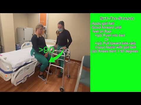 Patient Mobility: Sit-to-Stand Using a Walker